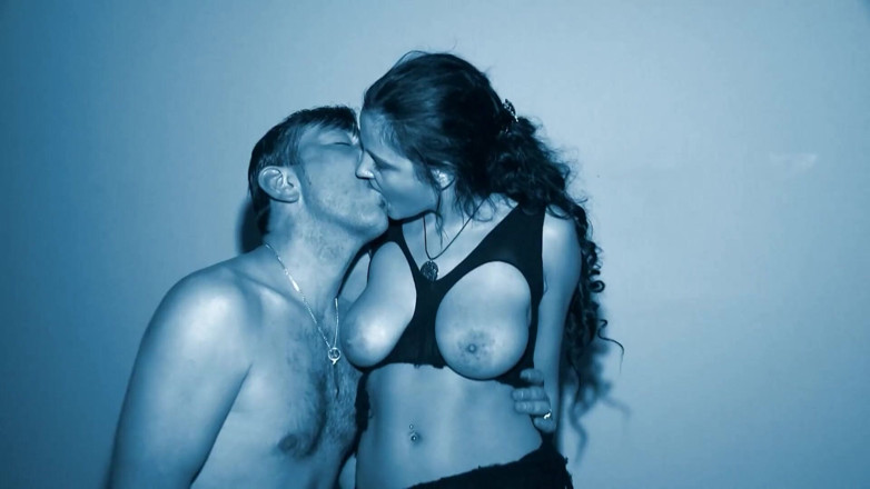 Big Boobs Babe: Živá kamera, silonky Hot Nylon strapon šukání