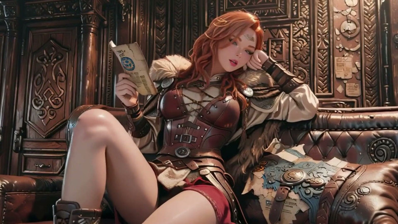 Seraphina Vale: Il viaggio epico della Regina Rossa! Fredda bellezza nella sala...