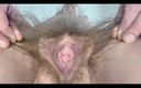 Hairy Sara: 为老公展示我的资产，他进去仔细检查：）