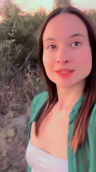 It's Just Me Walking in the Middle of a Beautiful Sunset and Nature