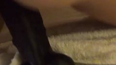 BBC Dildo Second Time with Dripping Pussy