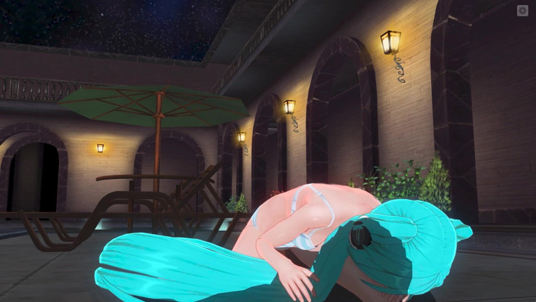 H3DC: 3D hentai Hatsune Miku in costume da bagno cavalca un...