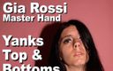 Picticon bondage and fetish: Gia Rossi &amp;amp; meester Hand Yanks Top en Bottoms naar beneden...