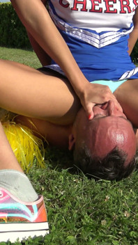 Cheerleader Gagging Fun!