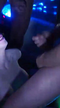 Bukkake Disco Gangfuck Cock Draining