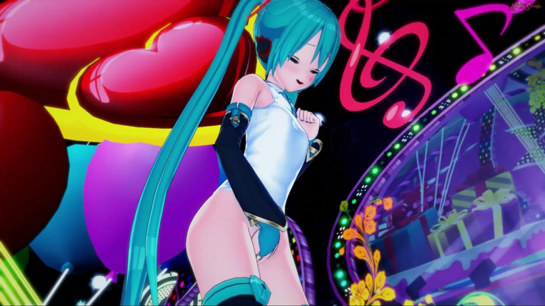 Hentai Smash: Hatsune Miku fingert sich live auf der Bühne und wird...