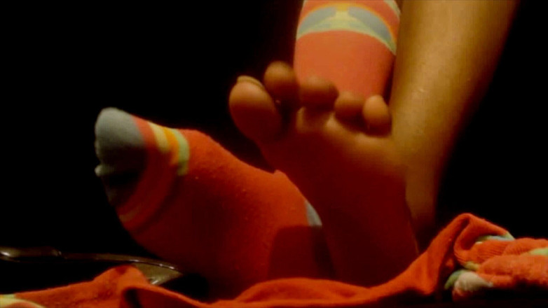 The Goddess Simone: 핑크 땀 양말 페티쉬