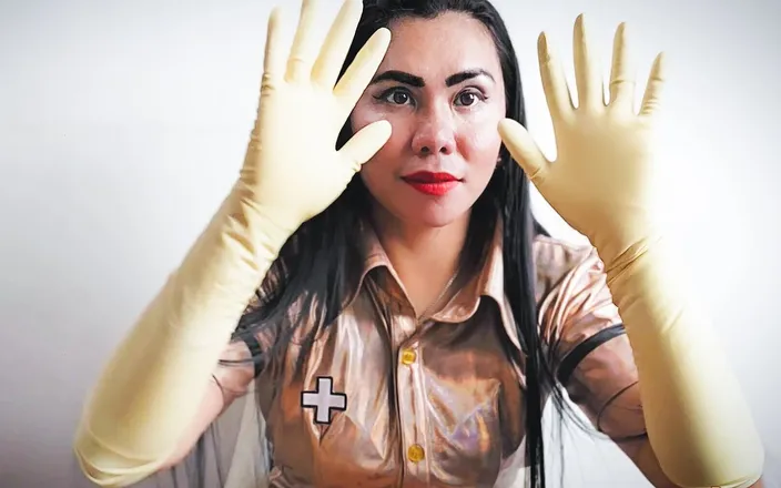 DominaFireOfficial: Latex Gloves Layering Fetish Asmr