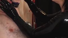 Her Cigar Break - Smoking in Latex Catsuit and Louboutins
