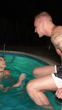 Jane White Threw Me Into the Pool and Got Hard Sex with Squirt for It. Martin Spell.