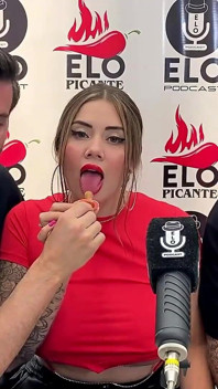 Interview with Elo Podcast Ends in a Blowjob and a Lot of Cum - Sara Blonde - Elo Picante