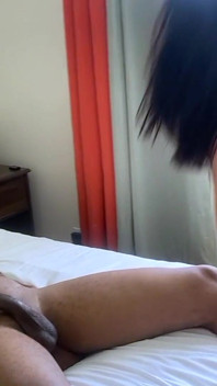 Mature Brunette Gags on Throbbing BBC with Drooling Ahegao Bliss