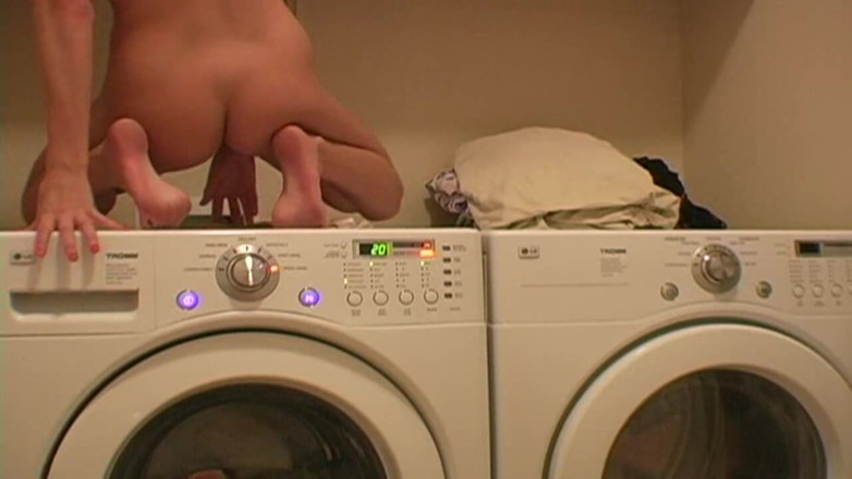 Solo Austria: Fany gets her pussy stimulated by the laundry machine's vibrations