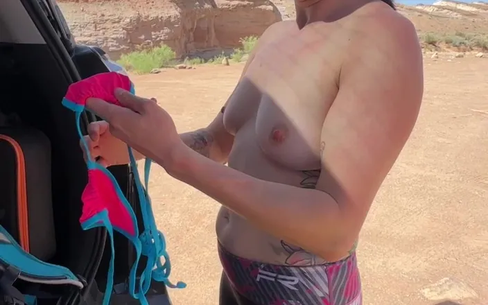 Bigmax8inch: Flashing Tits in Wild Kyrgyzstan Mountains - Bold, Topless, and Raw...