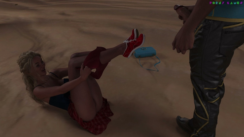 Porny Games: Bandar Syurga oleh Arch berpinta - gangbang pantai dengan orang asing,...