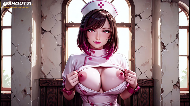 Shoutzi Anime Hentai3D Uncensored: Nyra jururawat panas, awek Harem baru, blowjob klinik kemudian cowgirl...