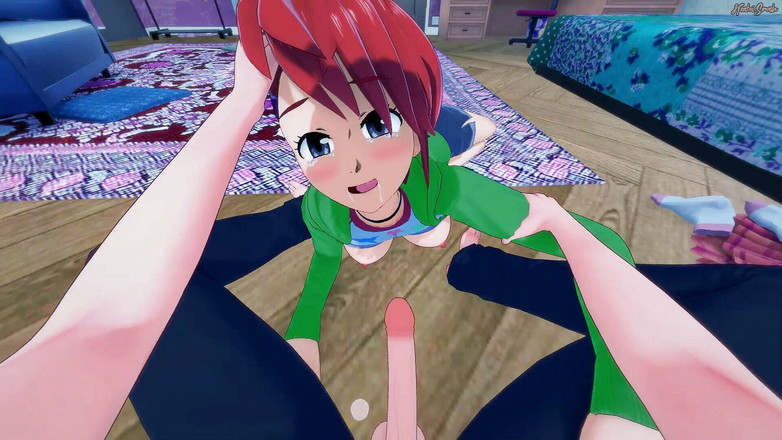 Hentai_Smash: 프랭키 포스터는 정액을 뱉은 다음 POV에서 따먹혀. 상상의 친구 만화 헨타이를 위한 포스터의 집