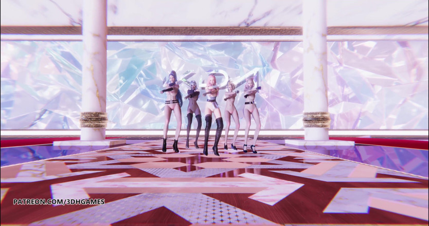 3D-Hentai Games: KDA - altro ballo nudo Ahri Akali Evelynn Kaisa Kda Seraphine...