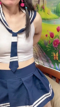 Sevimli Hana Fuck Ass Okul Kıyafeti