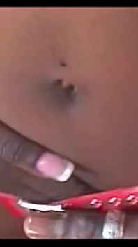 Black Bitch in Fishnet Stockings Begging for a Big Black Cock
