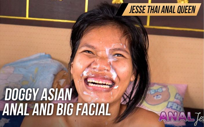 Jesse Thai anal queen: Levrette asiatique et gros facial