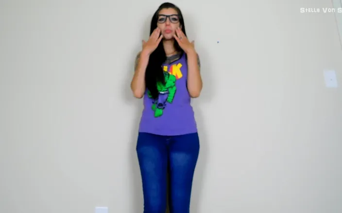 Stella Von Savage: Nerdy Girl Busts Your Balls - POV Humiliation