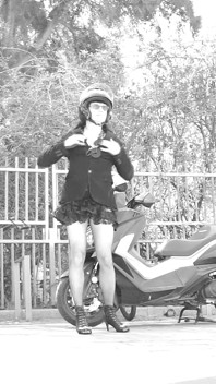 During the Ride, Her Skirt Lifts up and Reveals Her Small Penis