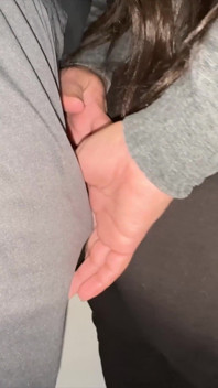 Frau Mit Dickem Arsch Packt Den Schwanz Eines Fremden
