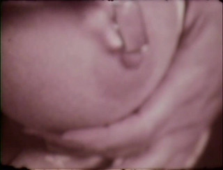 Vintage megastore: Prsatá retro blond masturbace