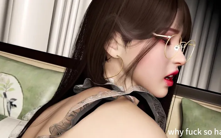 Why fuck so hard: 3D Sexy Asian Maid Wearing Cute Dress Got Fucked so...