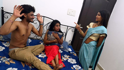 Hotmaster: Asian Indian Desi Husband Cheating and Caught by Wife Fucking...