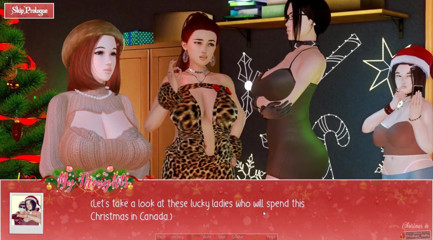 Cumming Gaming: Unbegrenzte Weihnachten [Weihnachts-Hentai-pornospiel], ep.1. Ich betrüge meine freundin mit den besten...