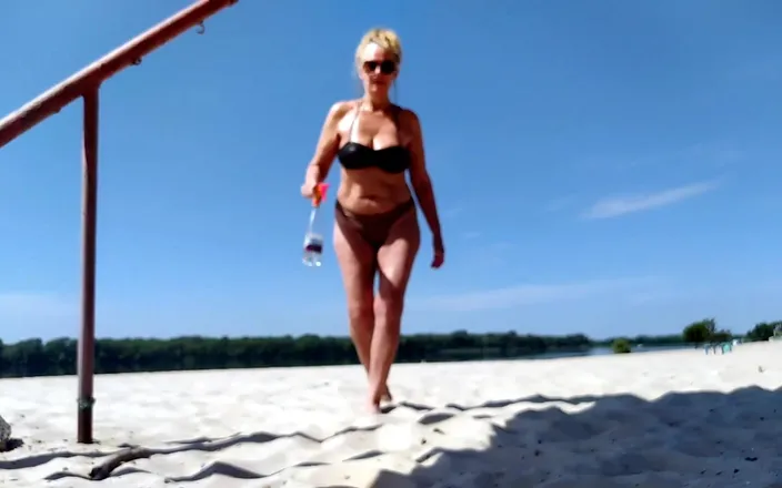 Lukerya: Walking to the Beach Through the Park