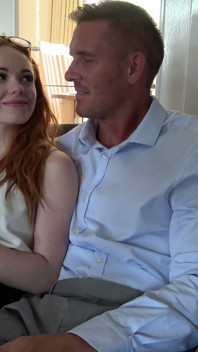 Redhead Ella Hughes Shows Her Kinky Side with Older Stud