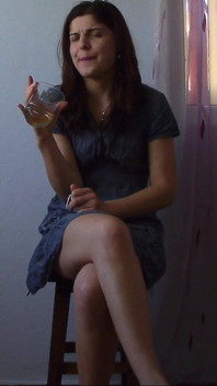 Sexy Teen and Juice to Make Her Bladder Bulge