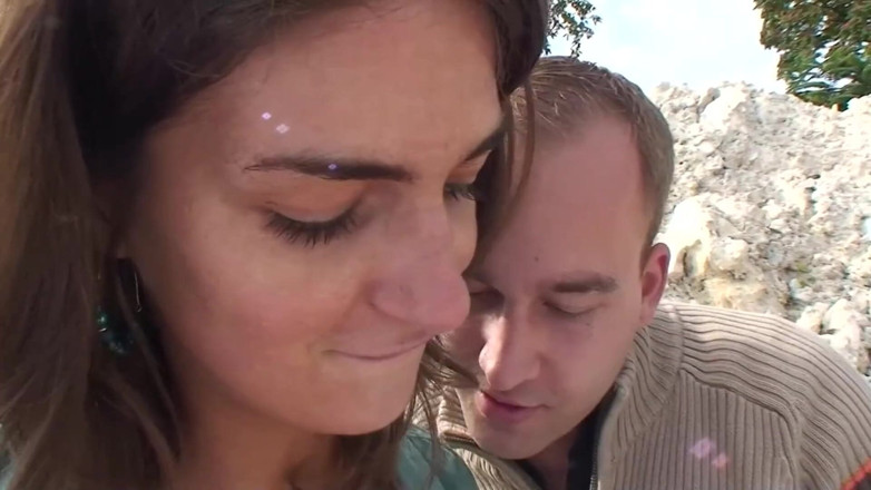 SEXUAL SIN: Hot girl fucks two men outdoors, while one of them...