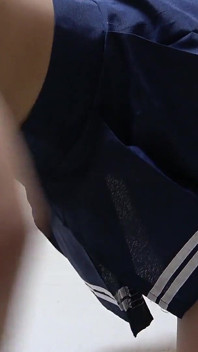 Boobs Spilling Out From Apron-style Student Uniform, Miniskirt, Wedgie Thong G-string, Japanese Student's Sexy Room Cleaning