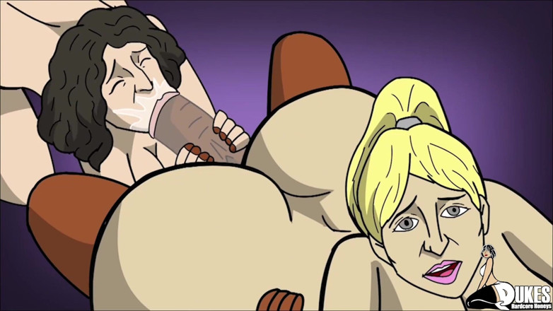 Dukes Hardcore Honeys: Ein bruder fickt 3 arabische milfs mit dickem hintern
