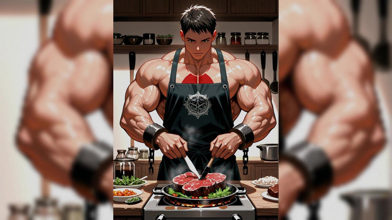 Erotic Man: Ai Muscle Hunks Memasak