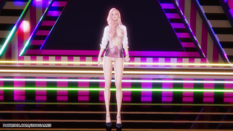 3D-Hentai Games: Newjeans - asap - seraphine сексуальний стриптиз