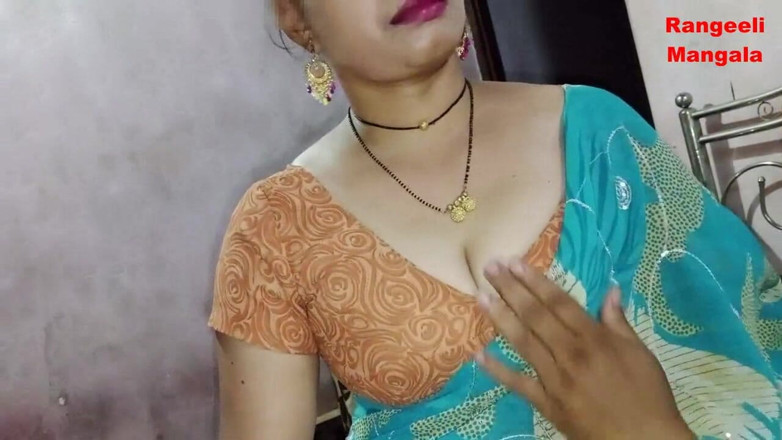 Rangeeli_Mangala: Indiancă bhabhi se fute și suge pula cu soțul ei
