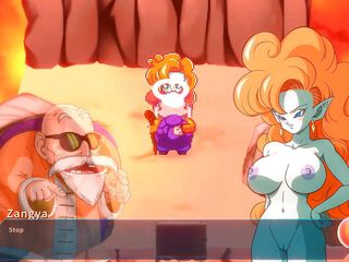 Hentai produce: Zangya disfruta de una enorme polla golpeando su pequeño coño...