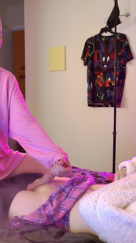 Handjob for femboy with smoke - V.3