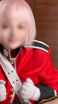 Yerel bir etkinlikte tanıştığımız yüksek cosplay güzeli sonunda özel bir özel gösteriye adım atıyor