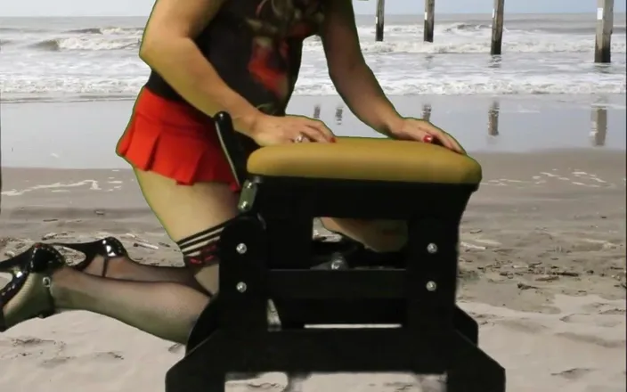 Mrs Samantha: Love Glider Dildo Exploration by Mrs Samantha, Riding the Monkey...