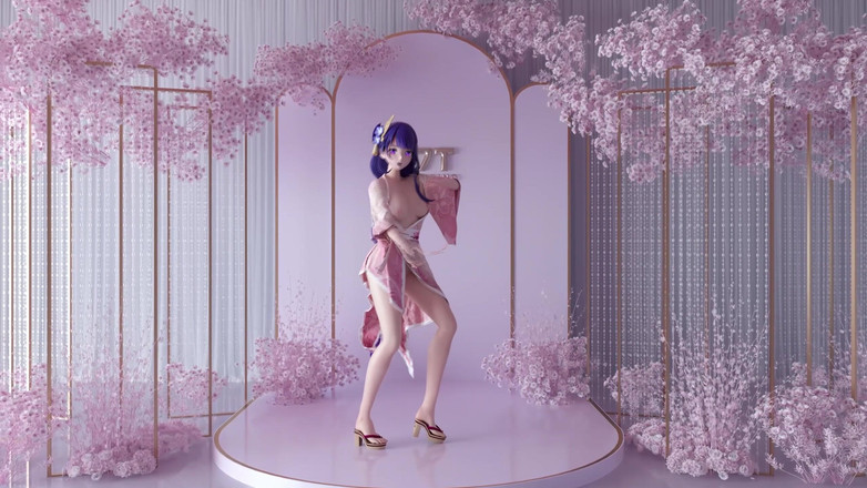 MikuMotion: Genshin-Auswirkungen; Land der Glückseligkeit rein; Kimono