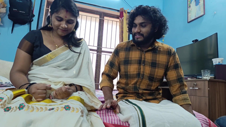 Vaigavarun45: Mallu para pierwsza noc wideo, seks pierwszej nocy, Kerala Saree...