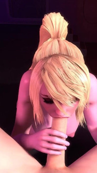Samus chupa pau bom | Paródia pornô metroid