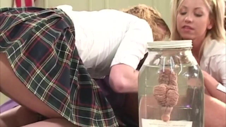 Bangora sluts: Two Horny Coeds Worship Their Professor's Massive Cock