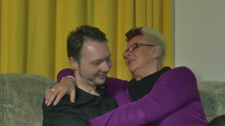 Mature Climax - 100% Mature Videos: BBW granny with colored hair gets fucked passionately